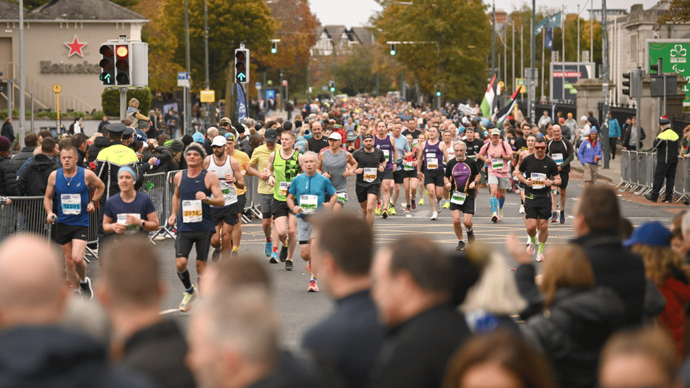 Runners at Dublin Marathon 2024